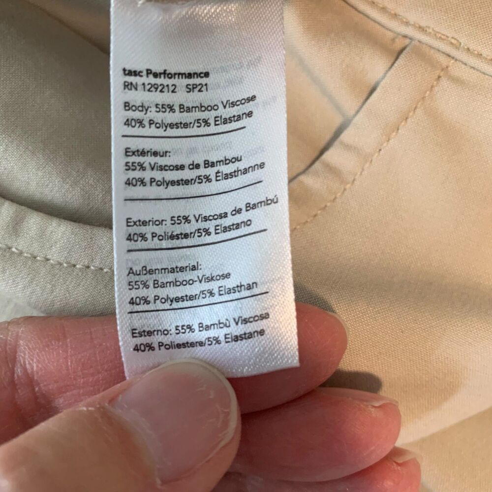 Tasc Performance Mens Neutral Tailored Golf Outdoor Pants 38 Preppy Country Club - Picture 5 of 10